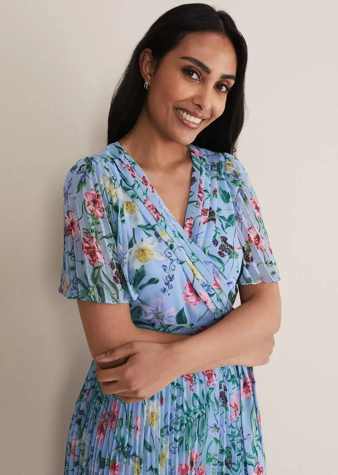 Petite Kendall Floral Midi Dress Multicoloured Women Phase Eight Dresses