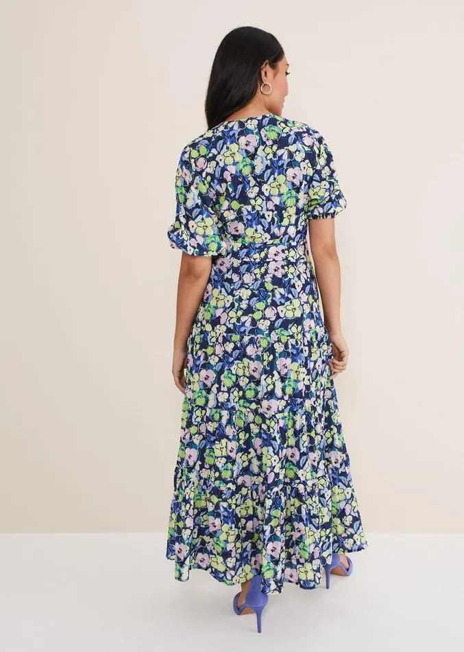 Petite Morven Maxi Dress Navymulti Women Phase Eight Dresses