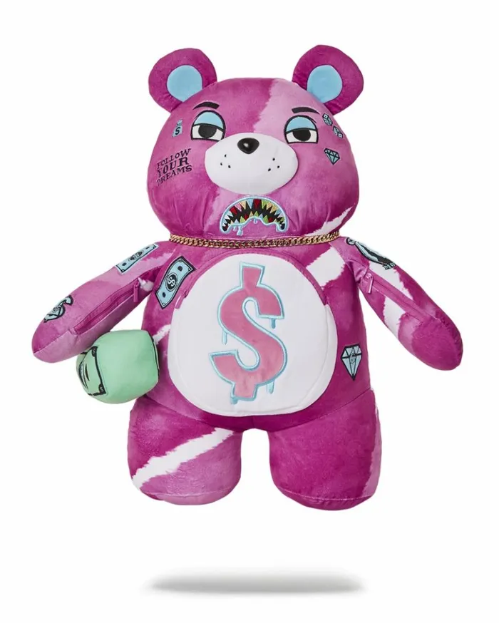 PINK PUNK MONEYBEAR TEDDYBEAR BACKPACK Bags SPRAYGROUND