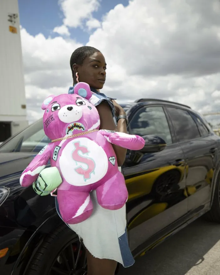 PINK PUNK MONEYBEAR TEDDYBEAR BACKPACK Bags SPRAYGROUND