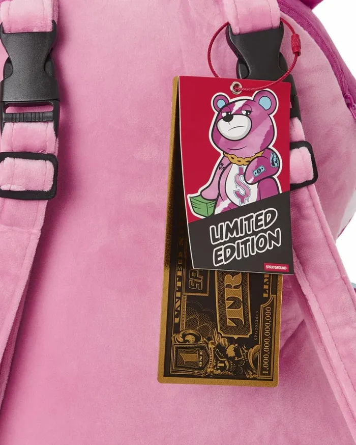 PINK PUNK MONEYBEAR TEDDYBEAR BACKPACK Bags SPRAYGROUND