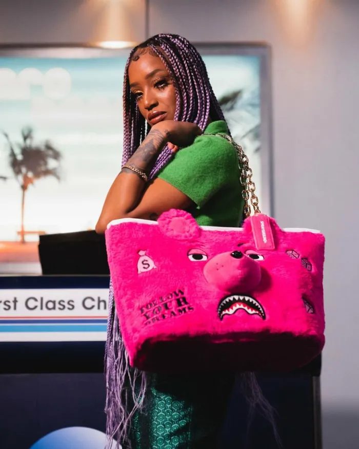 PLUSH MONEYBEAR TOTE PINK Bags SPRAYGROUND