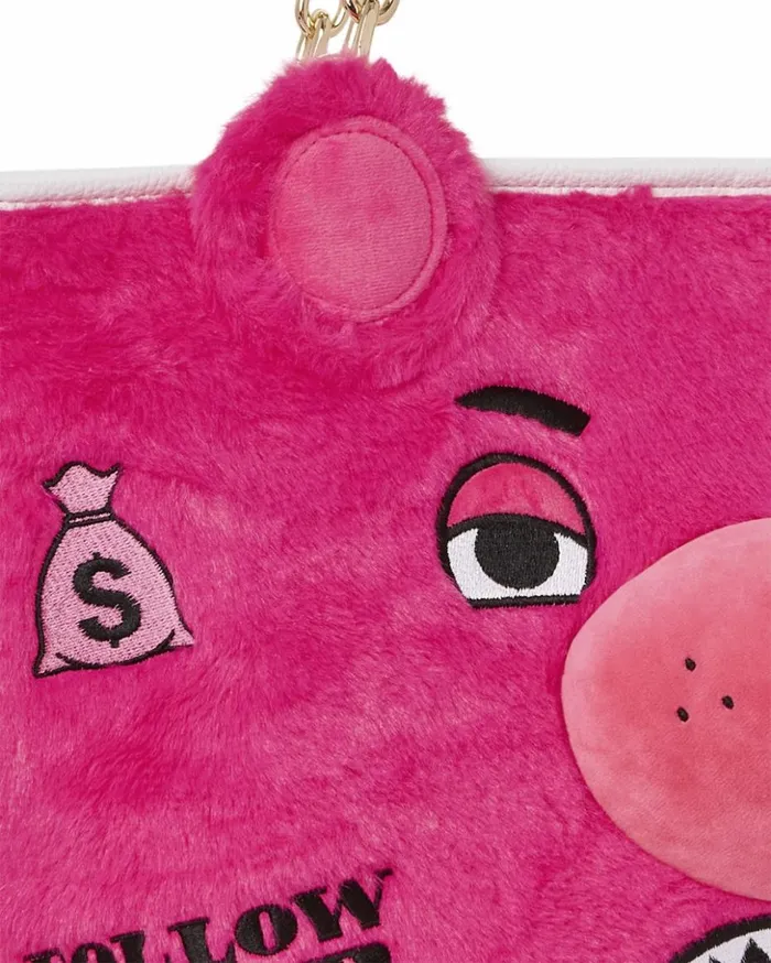 PLUSH MONEYBEAR TOTE PINK Bags SPRAYGROUND