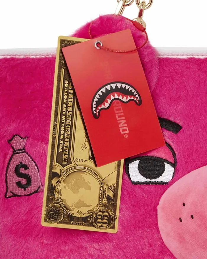 PLUSH MONEYBEAR TOTE PINK Bags SPRAYGROUND