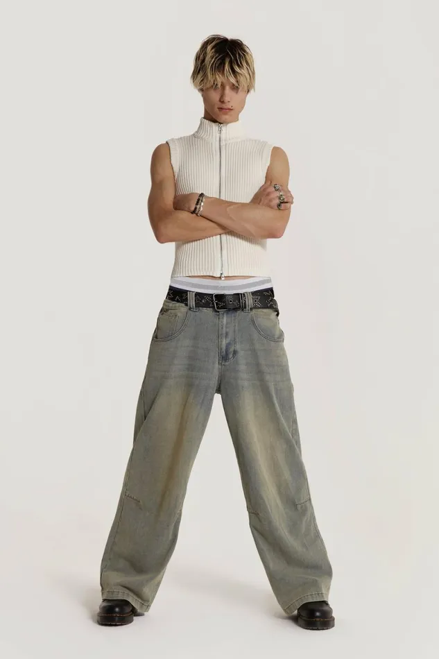 Polar Vest White Men Jaded London Vests Polar Vest White Men Jaded London Vests