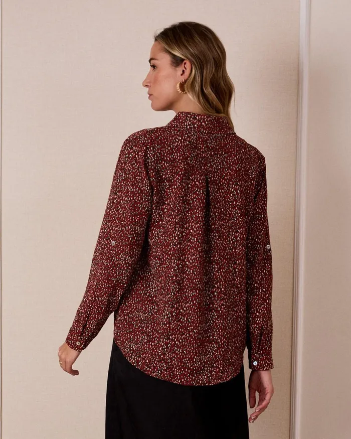 Polin Et Moi Animal Cova Shirt Tile Women Blouses And Shirts Polin Et Moi Animal Cova Shirt Tile Women Blouses And Shirts