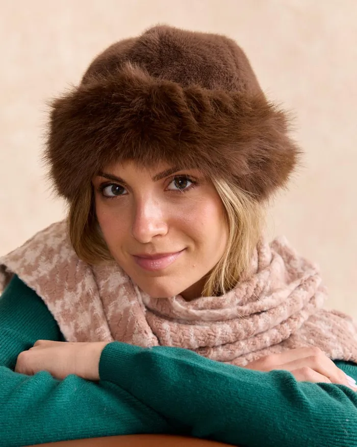 Polin Et Moi Bruna Hair Hat Brown Women Hats And Scarves Polin Et Moi Bruna Hair Hat Brown Women Hats And Scarves