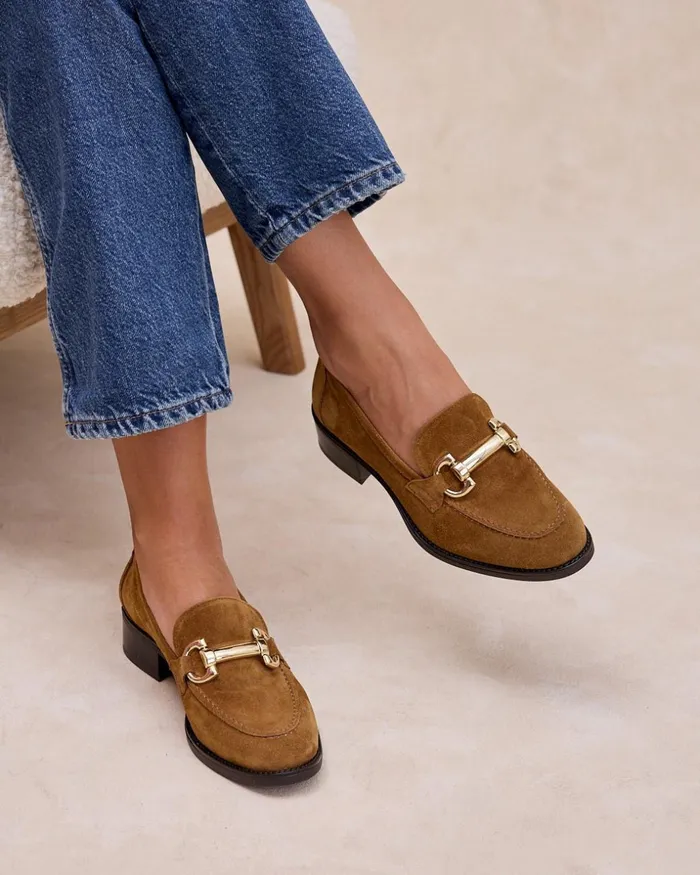 Polin Et Moi Centrina Buckle Moccasin Camel Women Moccasins Polin Et Moi Centrina Buckle Moccasin Camel Women Moccasins