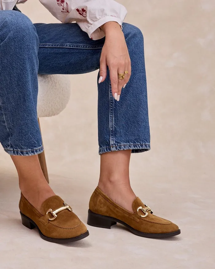 Polin Et Moi Centrina Buckle Moccasin Camel Women Moccasins Polin Et Moi Centrina Buckle Moccasin Camel Women Moccasins