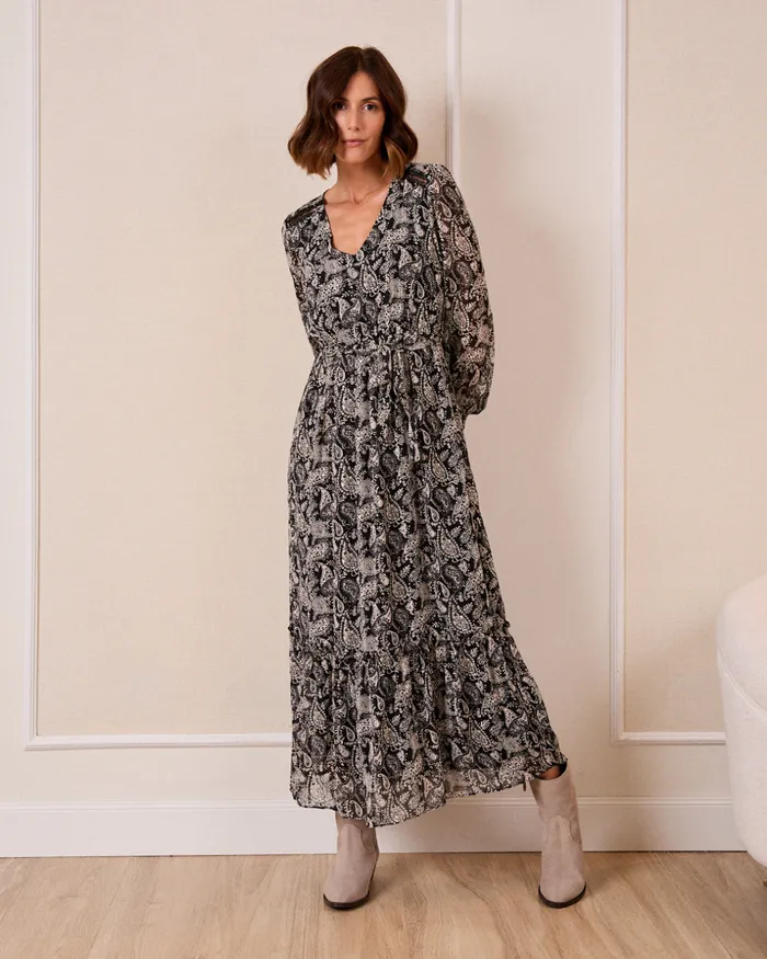 Polin Et Moi Eirene Print Dress Black Women Dresses And Jumpsuits Polin Et Moi Eirene Print Dress Black Women Dresses And Jumpsuits