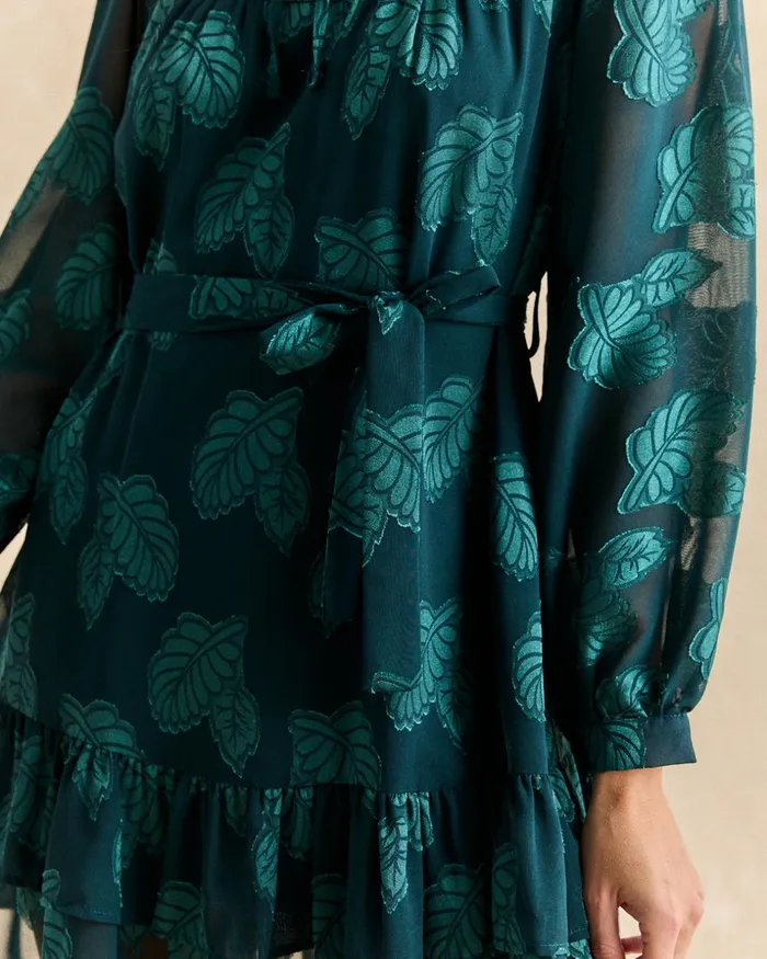 Polin Et Moi Evelina Leaves Dress Green Forest Women Dresses And Jumpsuits Polin Et Moi Evelina Leaves Dress Green Forest Women Dresses And Jumpsuits
