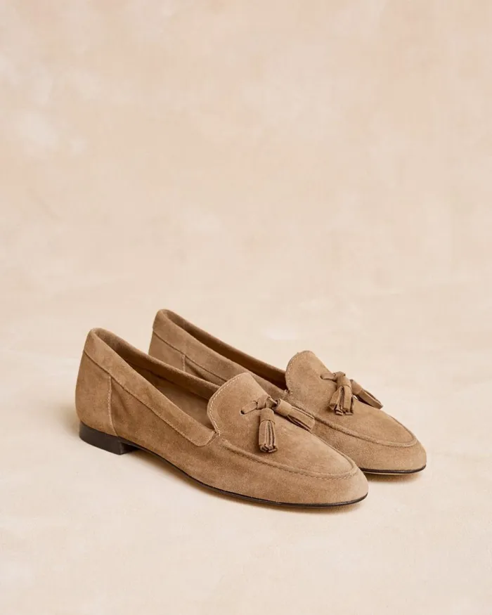 Polin Et Moi Fenitia Tassel Loafers Taupe Women Moccasins Polin Et Moi Fenitia Tassel Loafers Taupe Women Moccasins