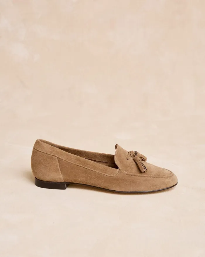 Polin Et Moi Fenitia Tassel Loafers Taupe Women Moccasins Polin Et Moi Fenitia Tassel Loafers Taupe Women Moccasins