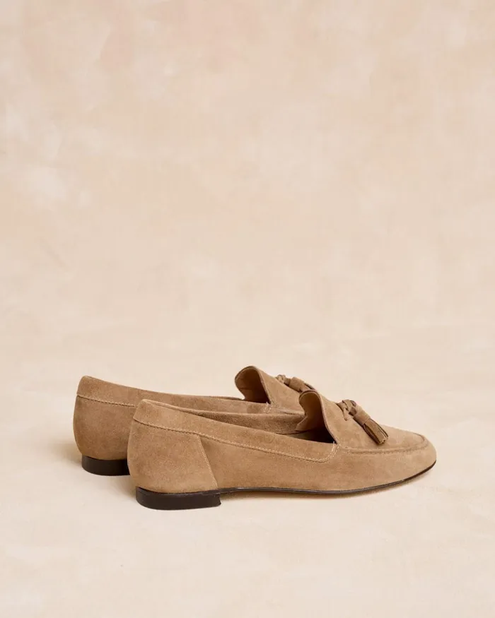 Polin Et Moi Fenitia Tassel Loafers Taupe Women Moccasins Polin Et Moi Fenitia Tassel Loafers Taupe Women Moccasins
