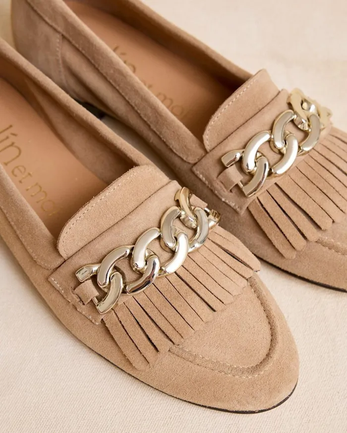 Polin Et Moi Gusea Detail Moccasin Camel Women Moccasins
