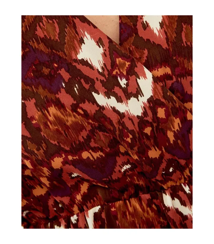 Polin Et Moi Houda Sleeves Dress Brown Women Dresses And Jumpsuits Polin Et Moi Houda Sleeves Dress Brown Women Dresses And Jumpsuits
