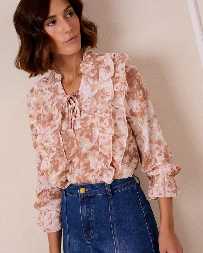 Polin Et Moi Julia039 Ruffled Blouse Raw Women Blouses And Shirts Polin Et Moi Julia039 Ruffled Blouse Raw Women Blouses And Shirts