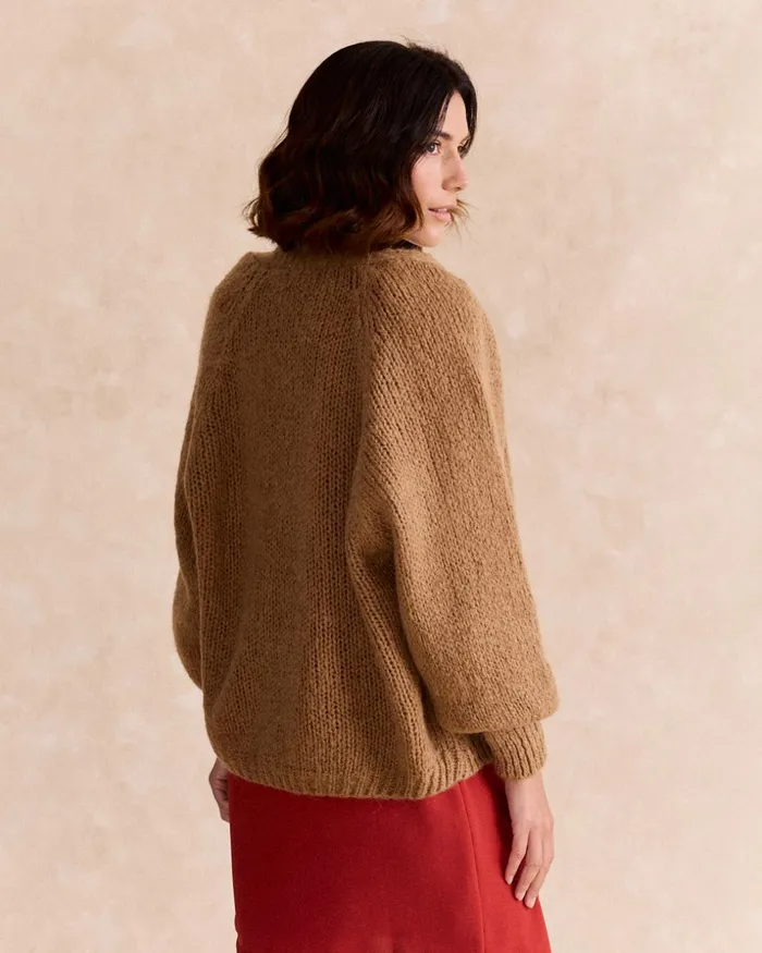 Polin Et Moi Knitted Mira Jacket Camel Women Cardigans And Sweaters Polin Et Moi Knitted Mira Jacket Camel Women Cardigans And Sweaters