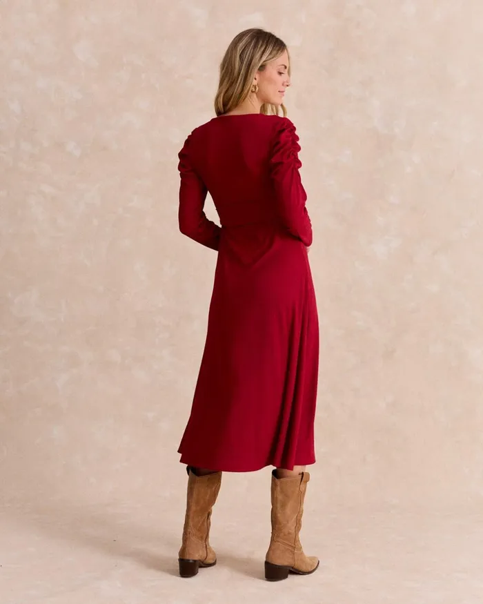 Polin Et Moi Long Lamina Dress Red Women Dresses And Jumpsuits Polin Et Moi Long Lamina Dress Red Women Dresses And Jumpsuits