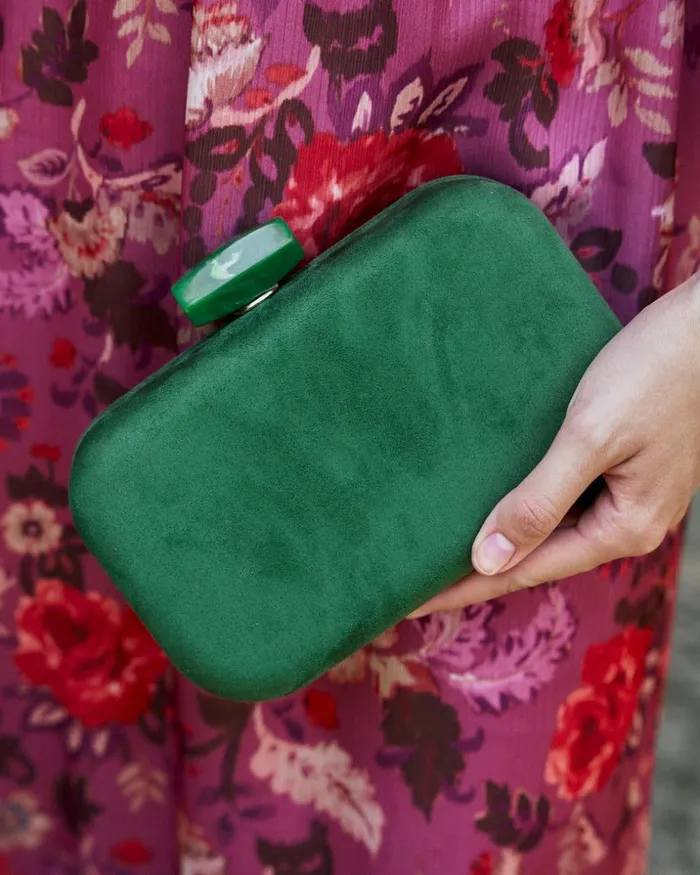 Polin Et Moi Marce Handbag Green Forest Women Bags