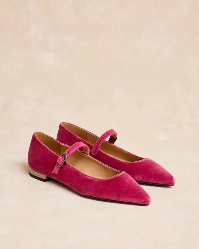 Polin Et Moi Merceditas Hebillas Poliete Rose Women Flats