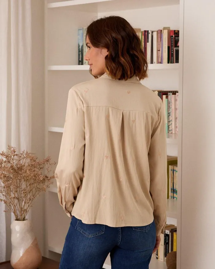 Polin Et Moi Milani Heart Blouse Raw Women Blouses And Shirts Polin Et Moi Milani Heart Blouse Raw Women Blouses And Shirts