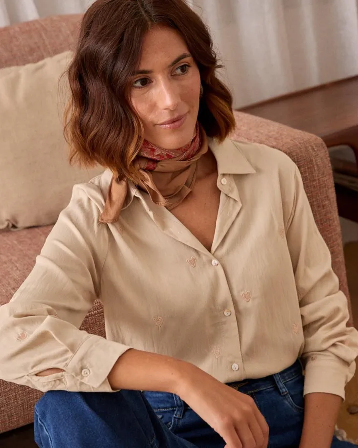 Polin Et Moi Milani Heart Blouse Raw Women Blouses And Shirts Polin Et Moi Milani Heart Blouse Raw Women Blouses And Shirts