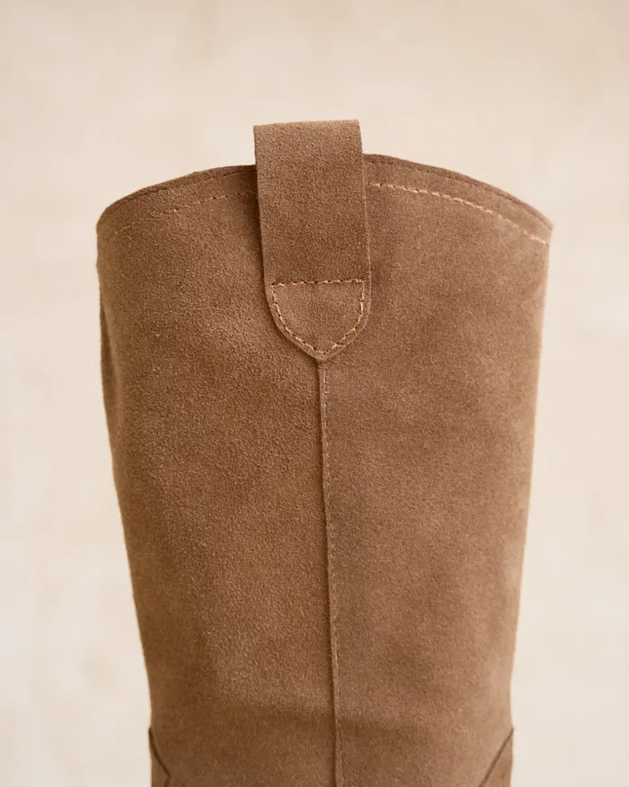 Polin Et Moi Patrine Heel Boots Taupe Women Boots Polin Et Moi Patrine Heel Boots Taupe Women Boots