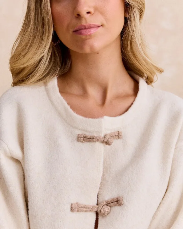 Polin Et Moi Penelope039 Knitted Cardigan Raw Women Cardigans And Sweaters Polin Et Moi Penelope039 Knitted Cardigan Raw Women Cardigans And Sweaters