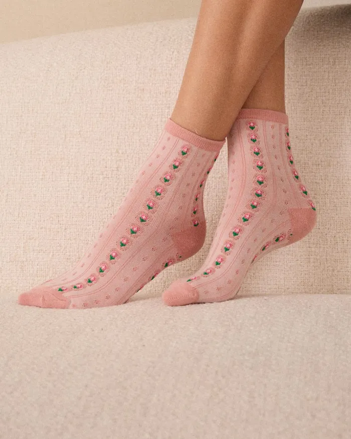 Polin Et Moi Pinca Ankle Socks Pack Rose Women Socks Polin Et Moi Pinca Ankle Socks Pack Rose Women Socks