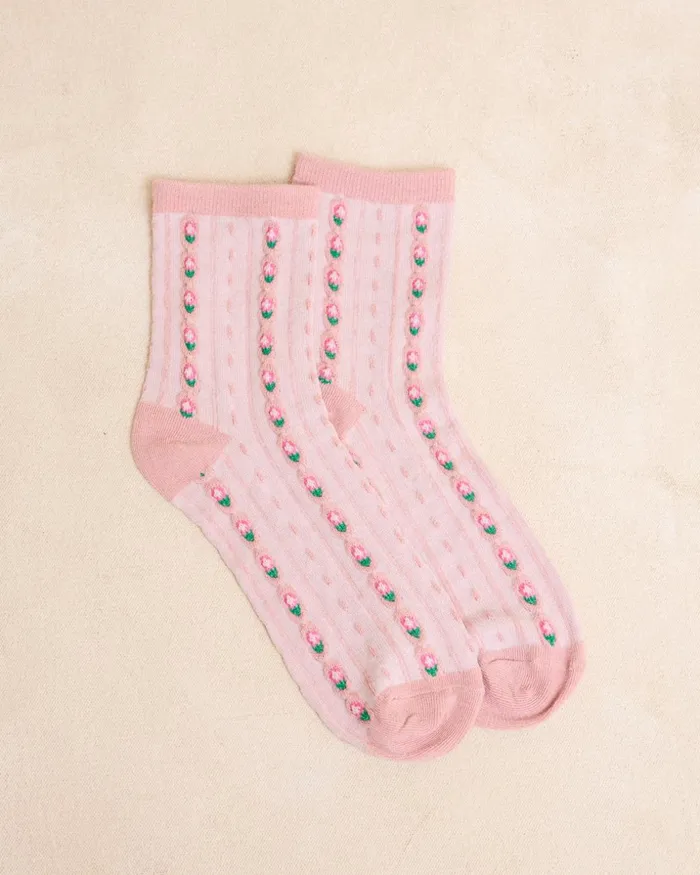 Polin Et Moi Pinca Ankle Socks Pack Rose Women Socks Polin Et Moi Pinca Ankle Socks Pack Rose Women Socks