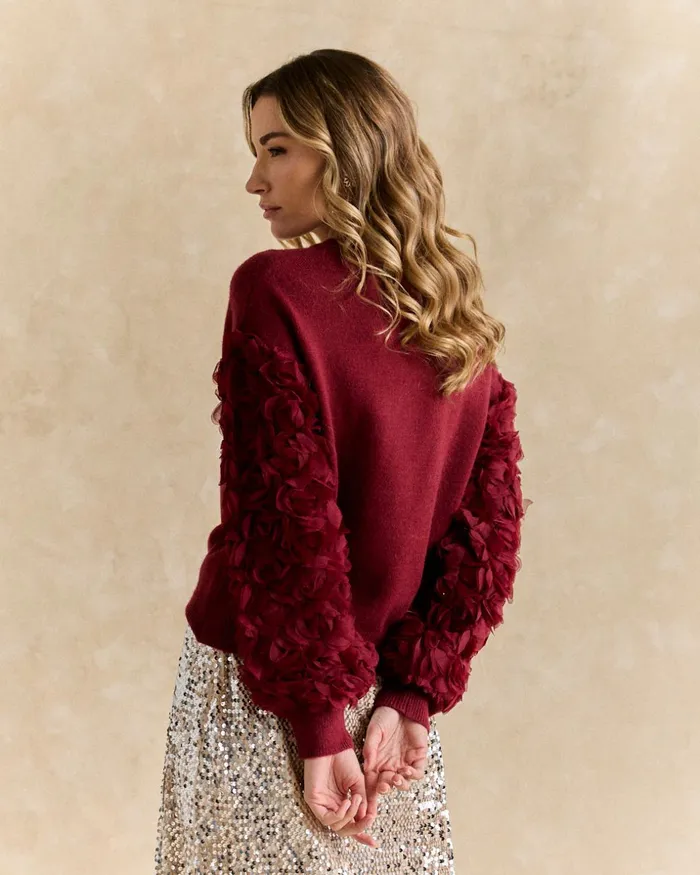 Polin Et Moi Sweater Sleeves Flora Bordeaux Women Cardigans And Sweaters Polin Et Moi Sweater Sleeves Flora Bordeaux Women Cardigans And Sweaters