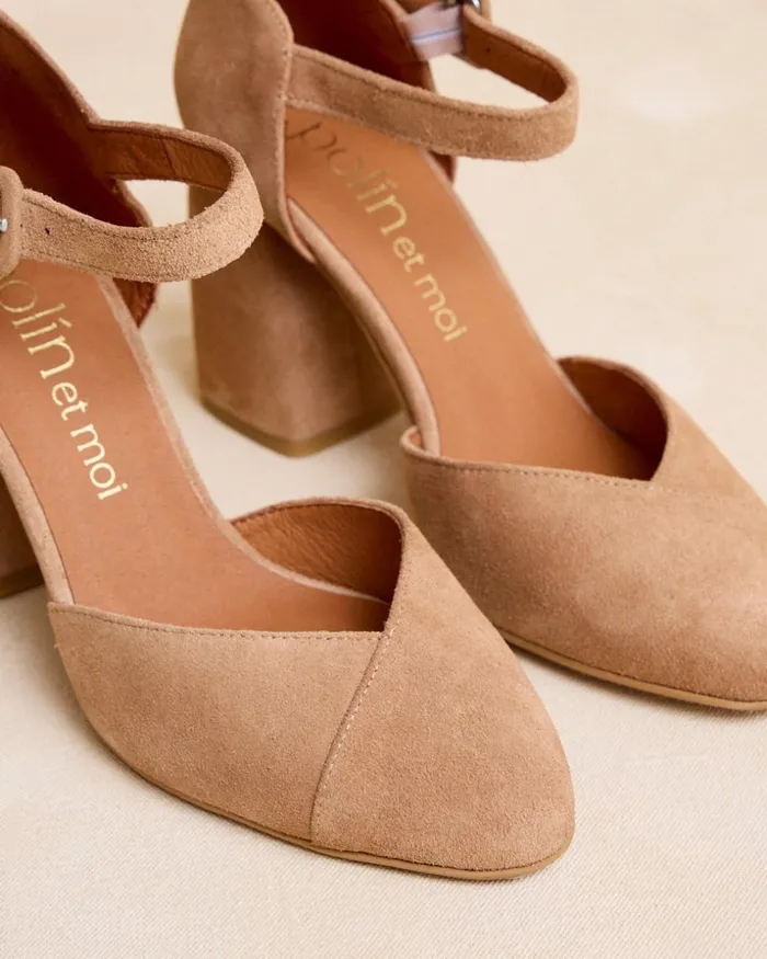 Polin Et Moi Trucela Heel Shoe Camel Women Heels