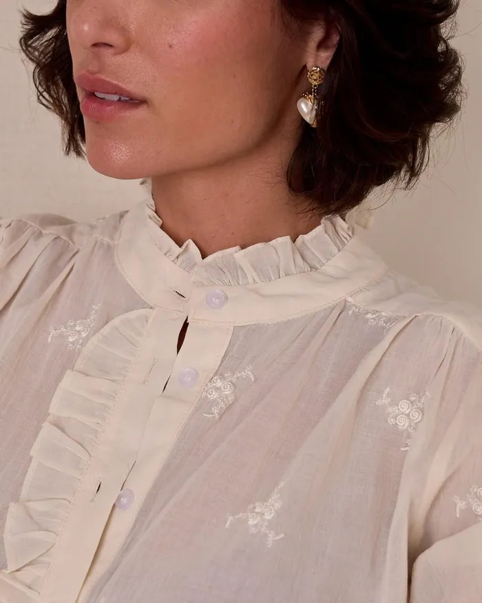 Polin Et Moi Uriela Blonde Blouse Raw Women Blouses And Shirts Polin Et Moi Uriela Blonde Blouse Raw Women Blouses And Shirts