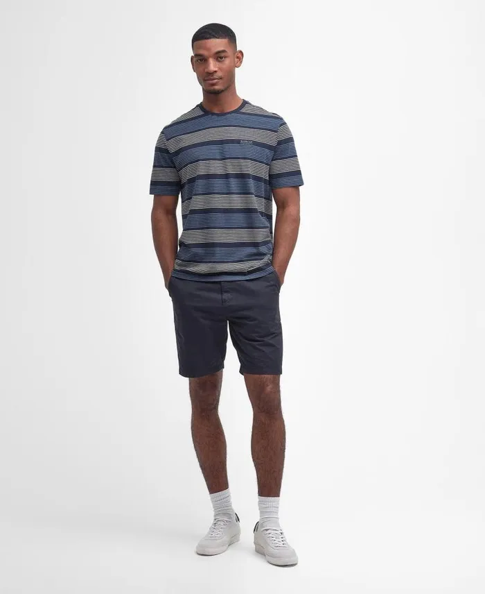 Putney Striped TShirt Bright White Men Barbour TShirts