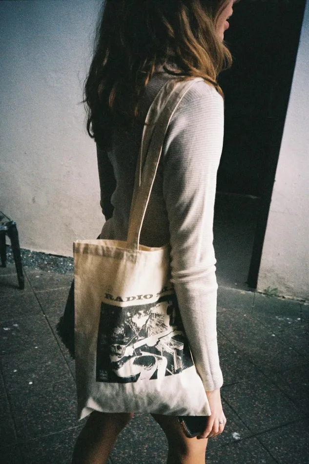Radio Silence Tote Bag Ivory Women Brandy Melville Tote Bags