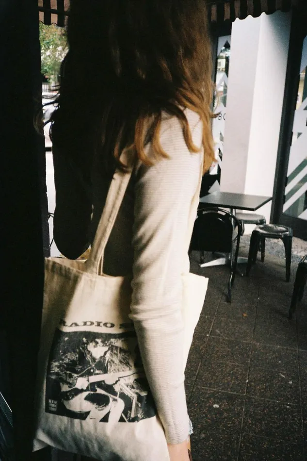 Radio Silence Tote Bag Ivory Women Brandy Melville Tote Bags