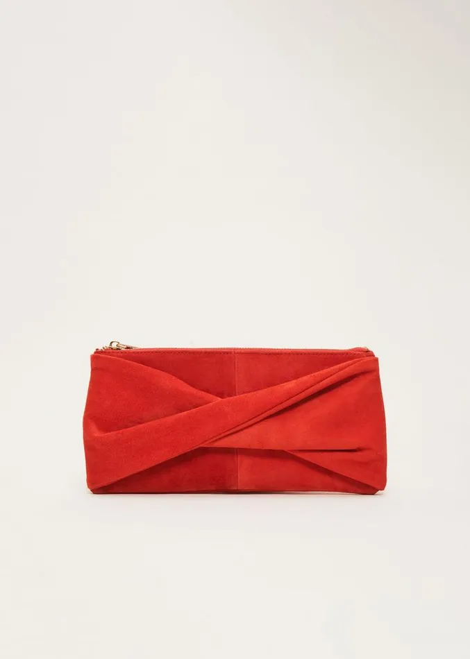 Red Suede Clutch Bag Red Women Phase Eight Bags and Clutches