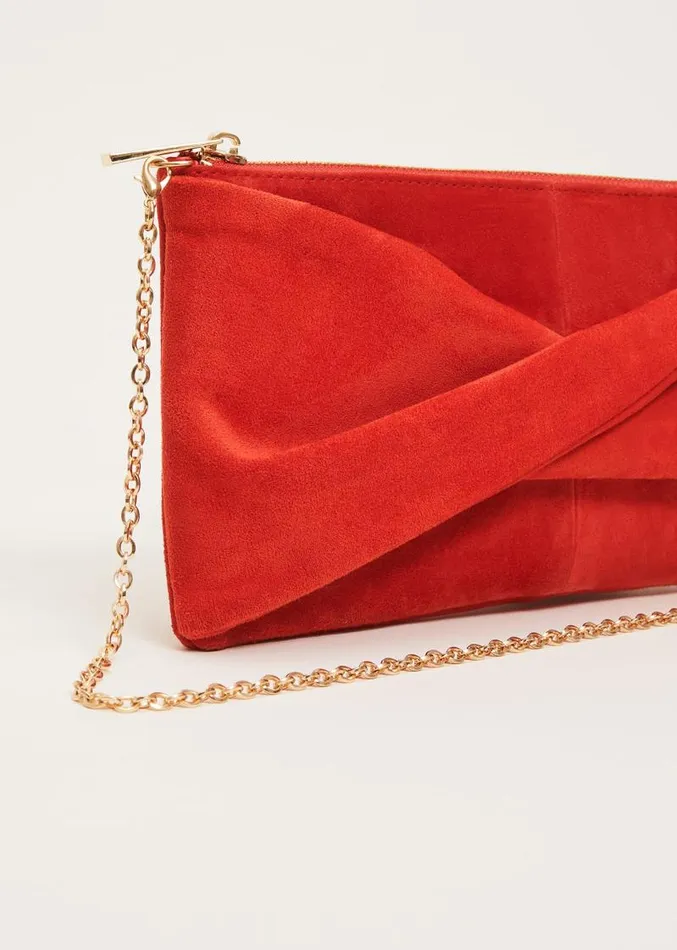 Red Suede Clutch Bag Red Women Phase Eight Bags and Clutches