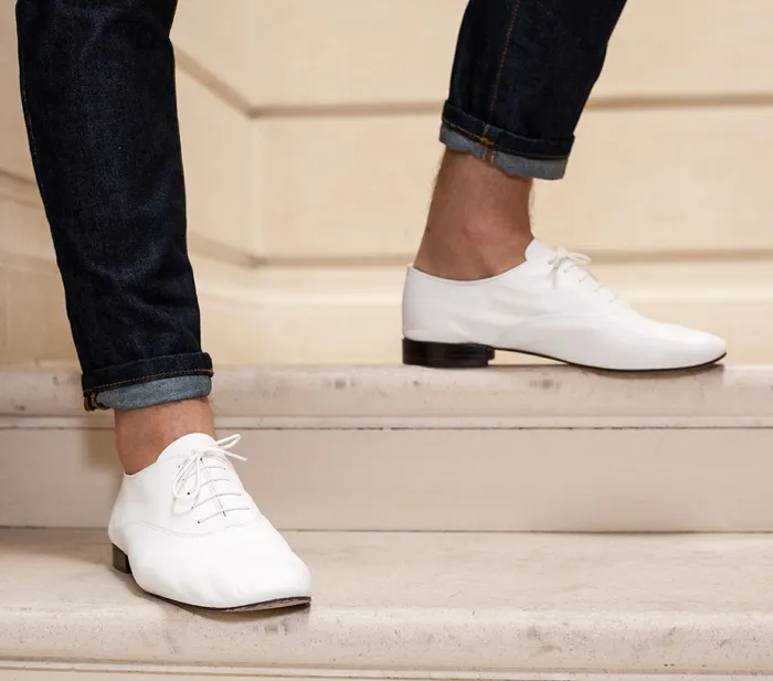 Repetto Mens Zizi oxford shoes Zizi Oxford Shoes White For Sale