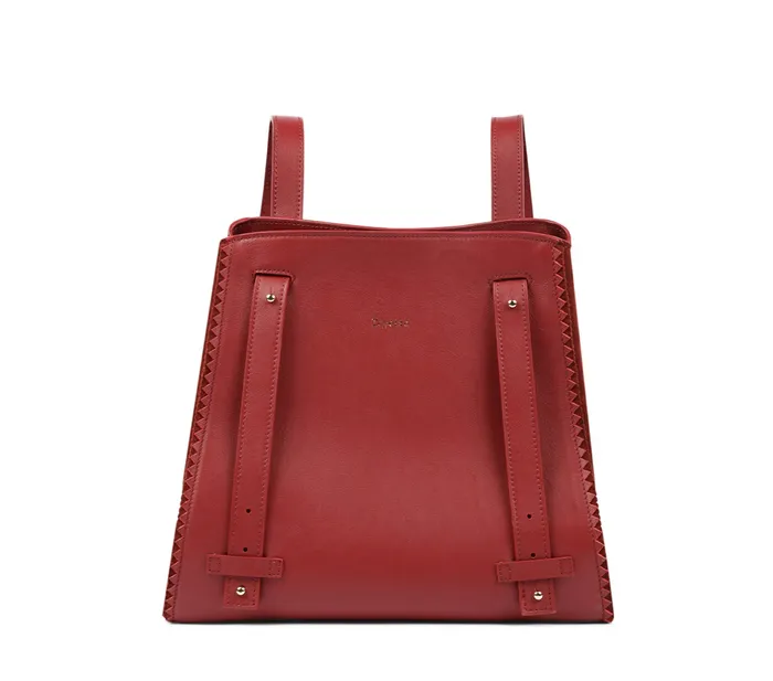 Repetto Womens Backpacks Double Vie Bag Carmine Red For Sale
