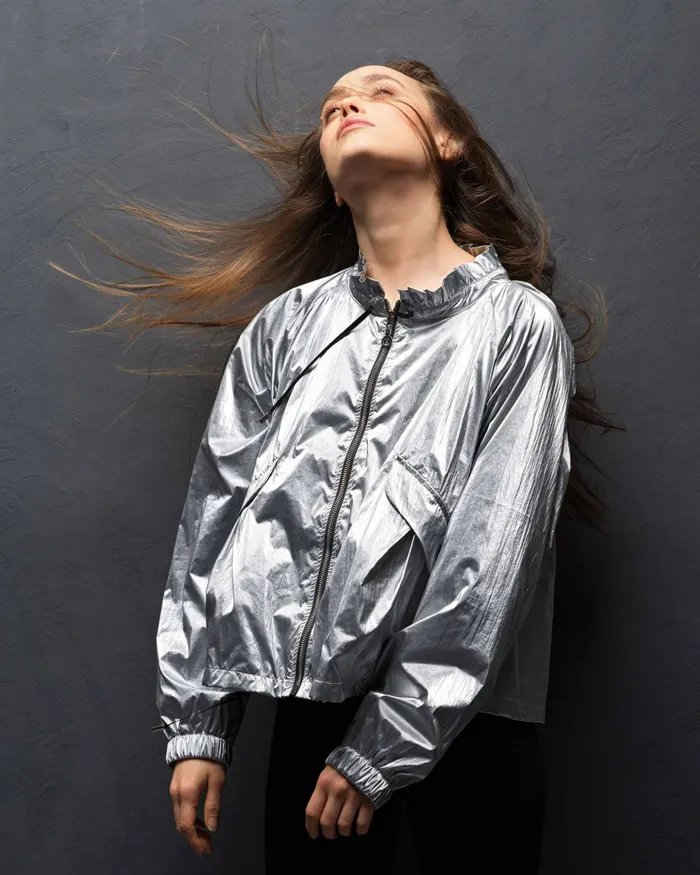 Repetto Womens Jackets Nylon Jacket Silver