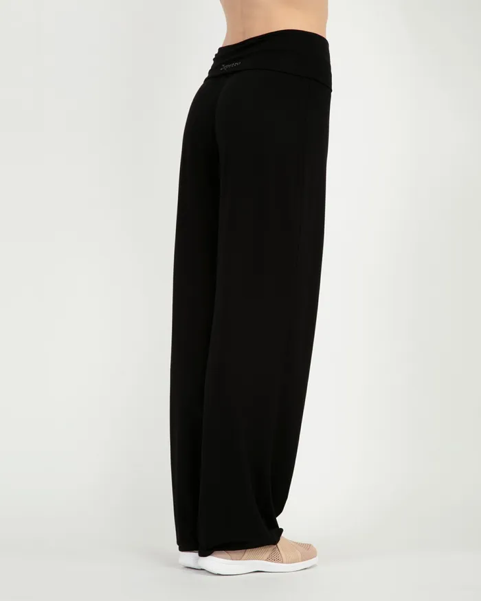 Repetto Womens Pants and Jumpsuits Viscose Jazz Pants With Fold Over Waistband Black Near Me