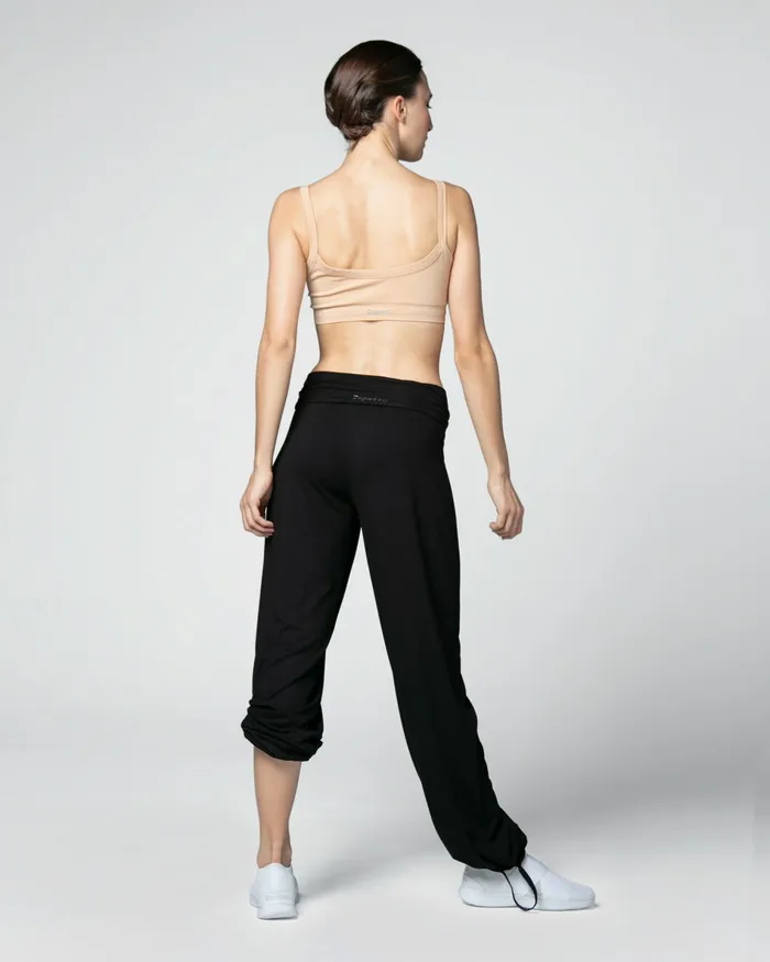 Repetto Womens Pants and Jumpsuits Viscose Jazz Pants With Fold Over Waistband Black Near Me