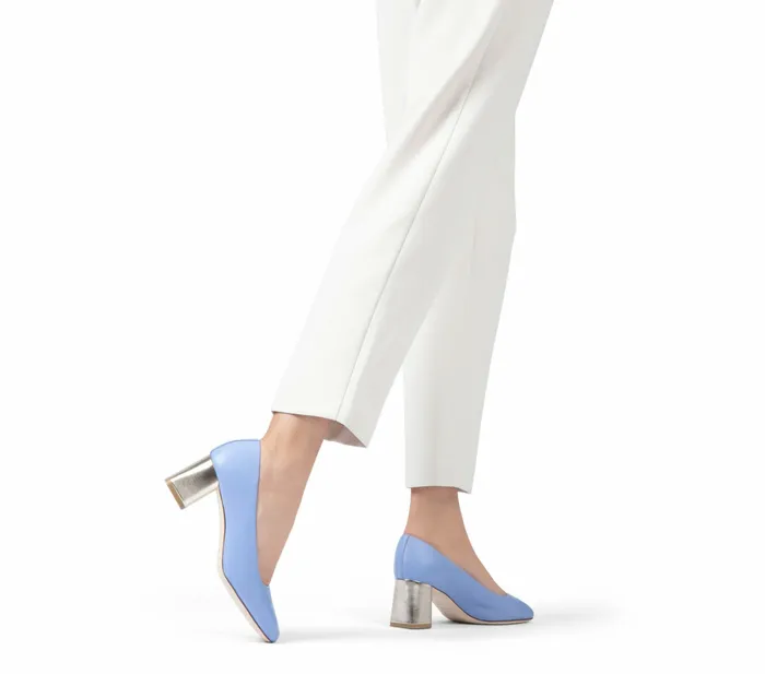 Repetto Womens Pumps Marlow Pumps Blue And Light Gold For Sale