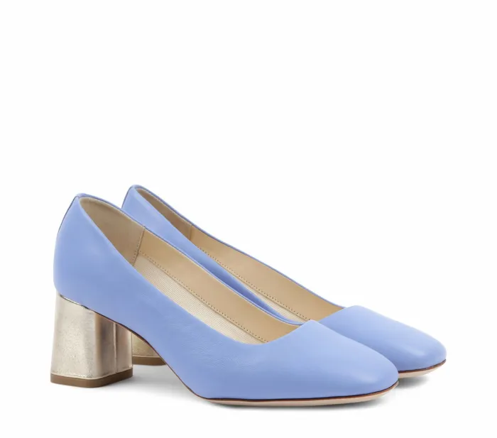 Repetto Womens Pumps Marlow Pumps Blue And Light Gold For Sale