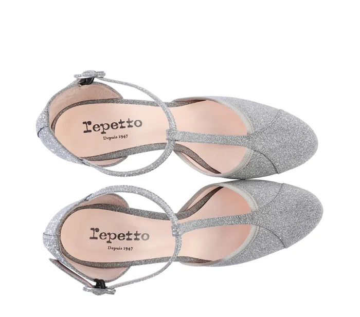 Repetto Womens Sandals Baya TStraps Silver On Sale