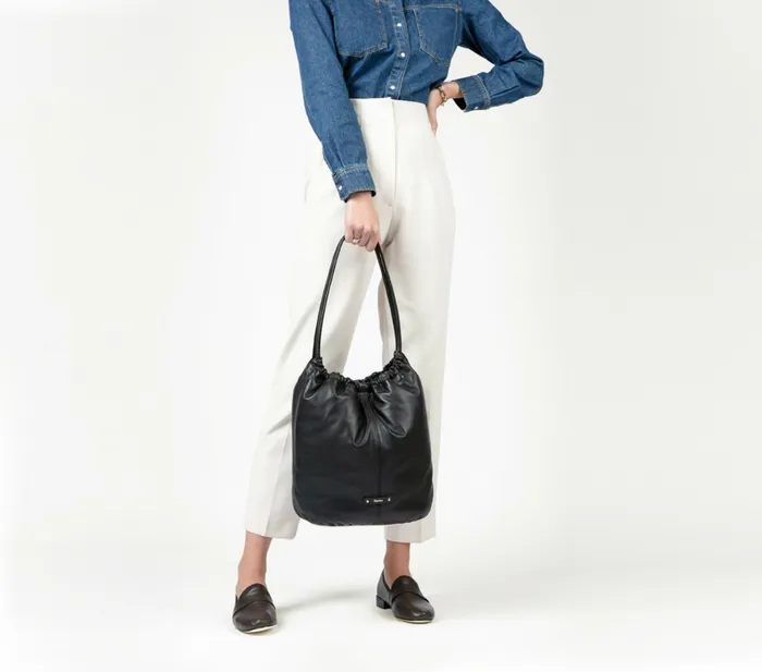 Repetto Womens Shoulder Bags Ballerine Bag Black On Sale