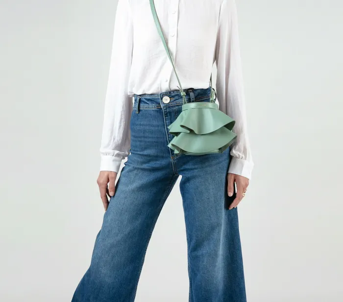 Repetto Womens Shoulder Bags Mini Envole Bag Jade Green Gift 4 You