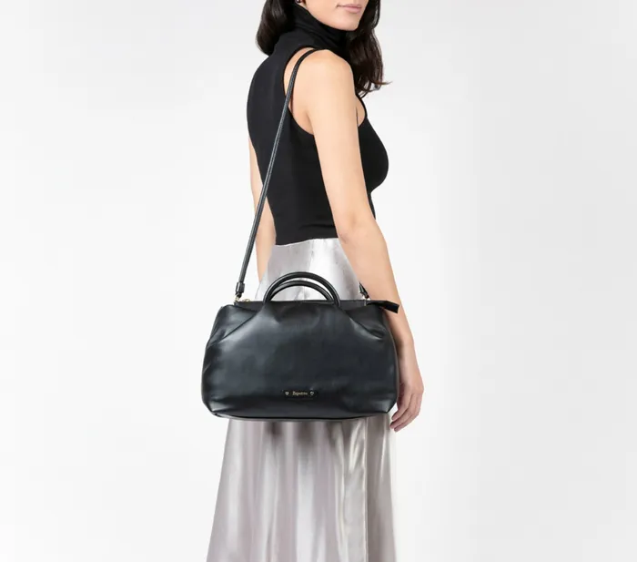 Repetto Womens Shoulder Bags Petit Drapp Bag Black Gift for Friend
